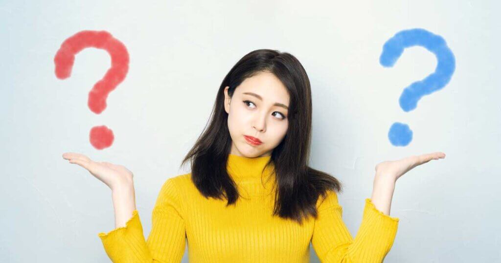 疑問の女性